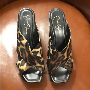 Jessica Simpson Leopard Wedges